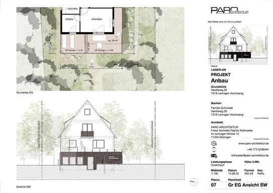 Anbau an Bestandsgebäude